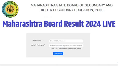 Maharashtra SSC 10th Result 2024 link live at mahresult.nic.in.